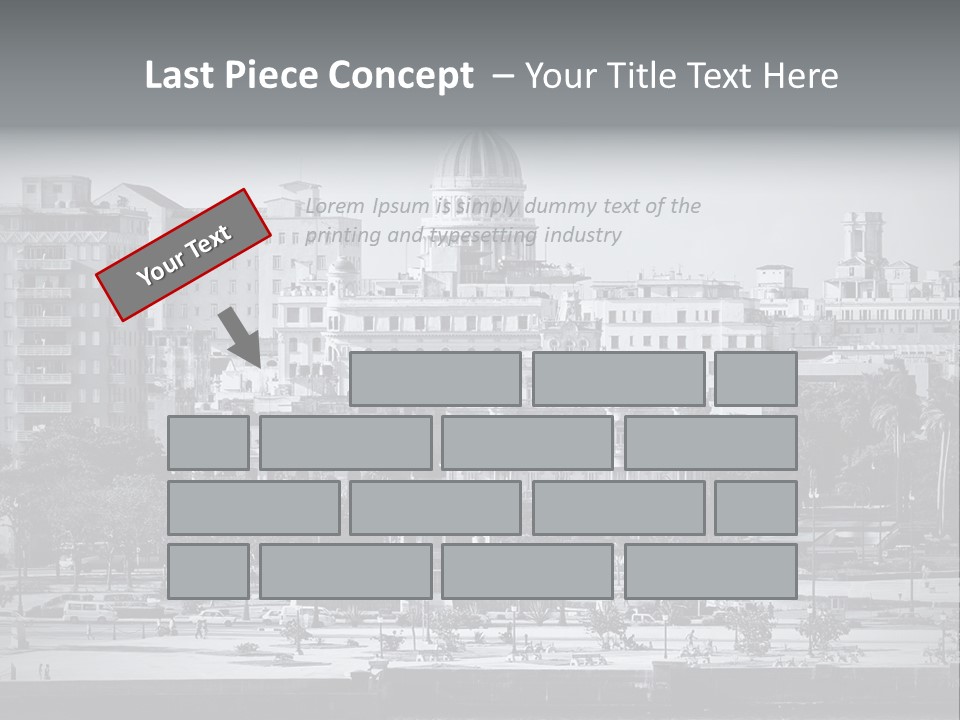 Grunge Landscape Aerial PowerPoint Template