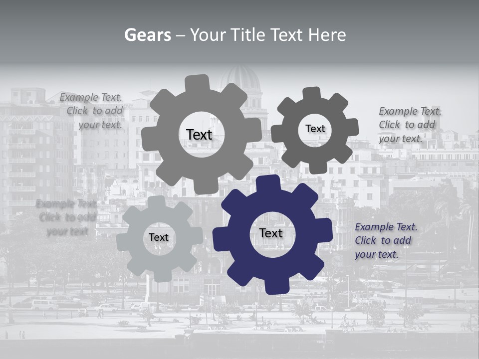 Grunge Landscape Aerial PowerPoint Template