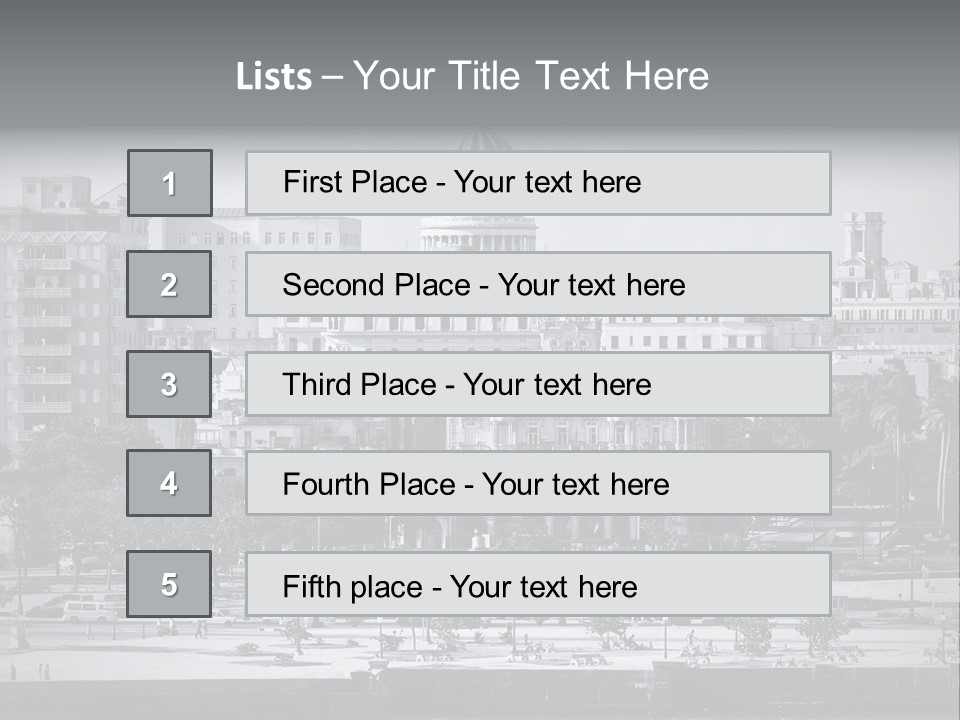 Grunge Landscape Aerial PowerPoint Template