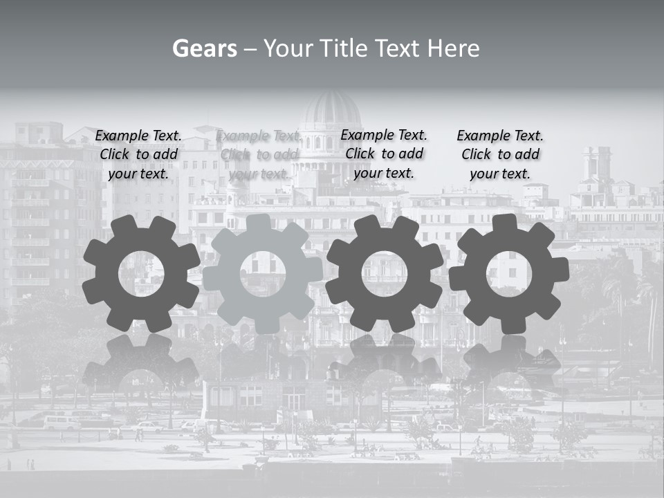 Grunge Landscape Aerial PowerPoint Template