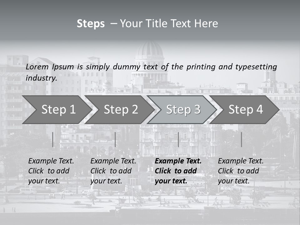 Grunge Landscape Aerial PowerPoint Template