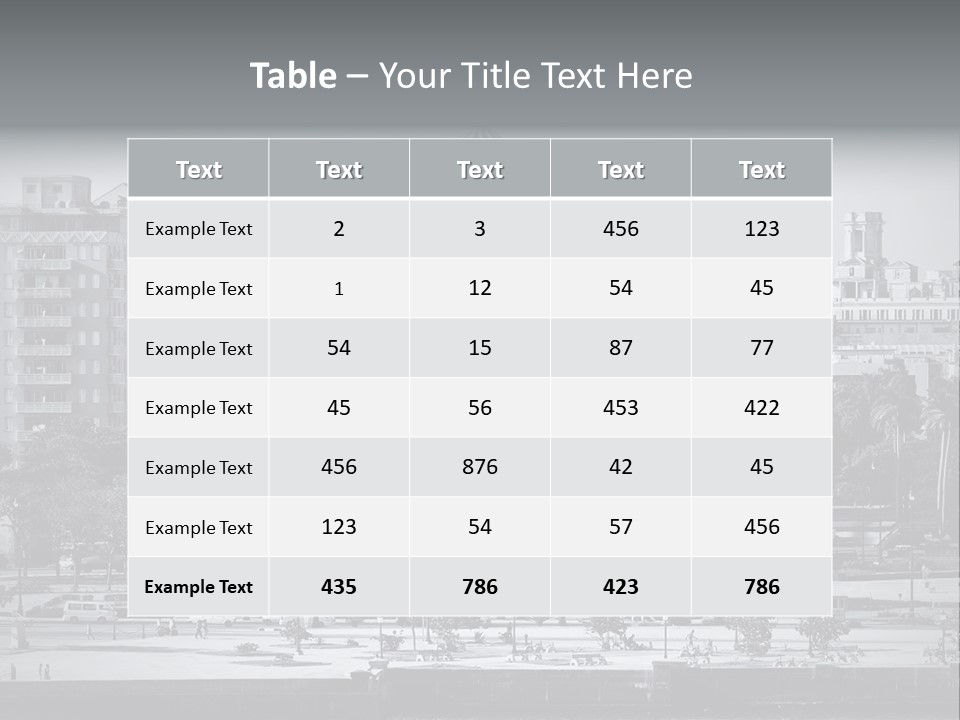 Grunge Landscape Aerial PowerPoint Template