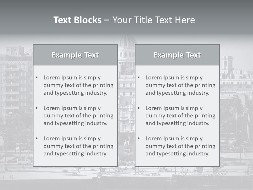 Grunge Landscape Aerial PowerPoint Template