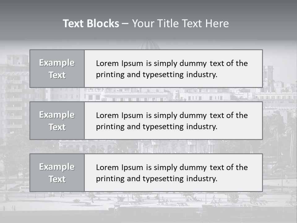 Grunge Landscape Aerial PowerPoint Template
