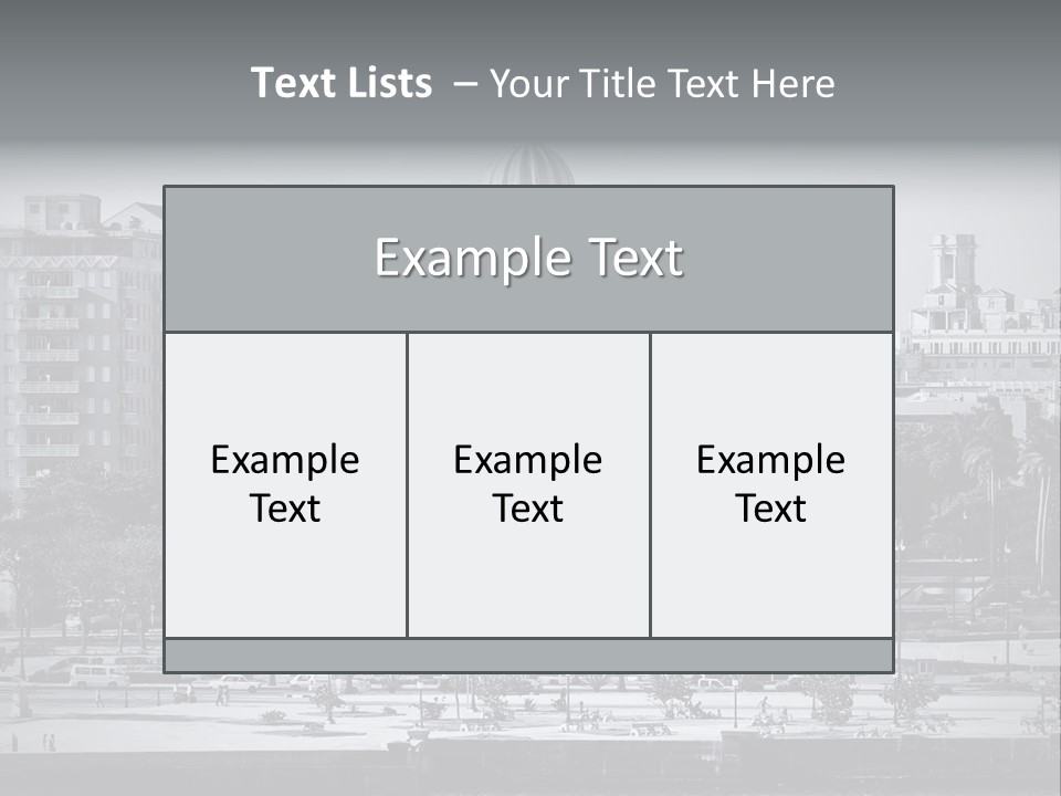 Grunge Landscape Aerial PowerPoint Template