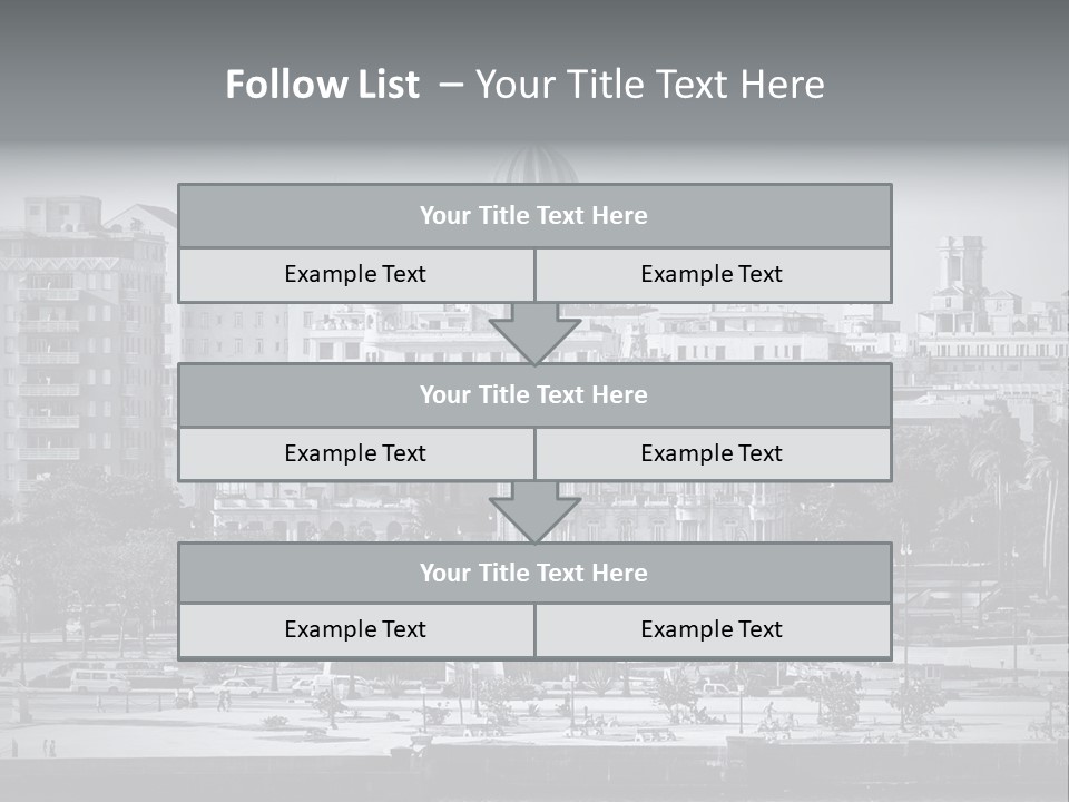 Grunge Landscape Aerial PowerPoint Template