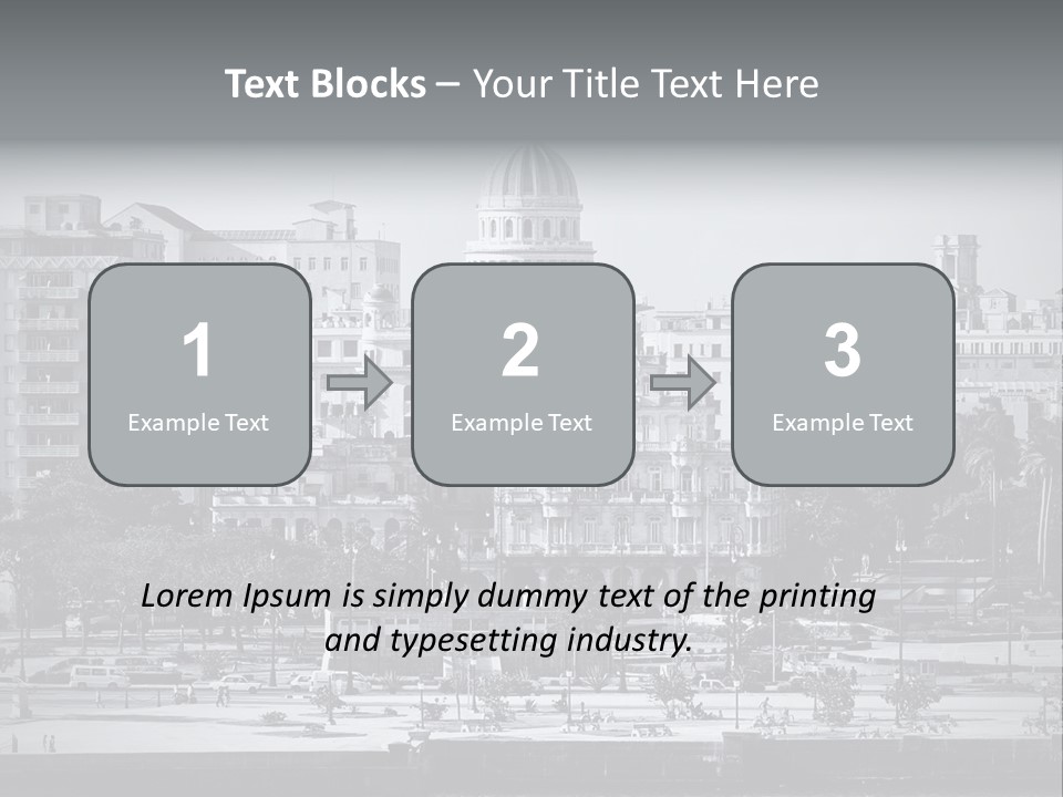 Grunge Landscape Aerial PowerPoint Template