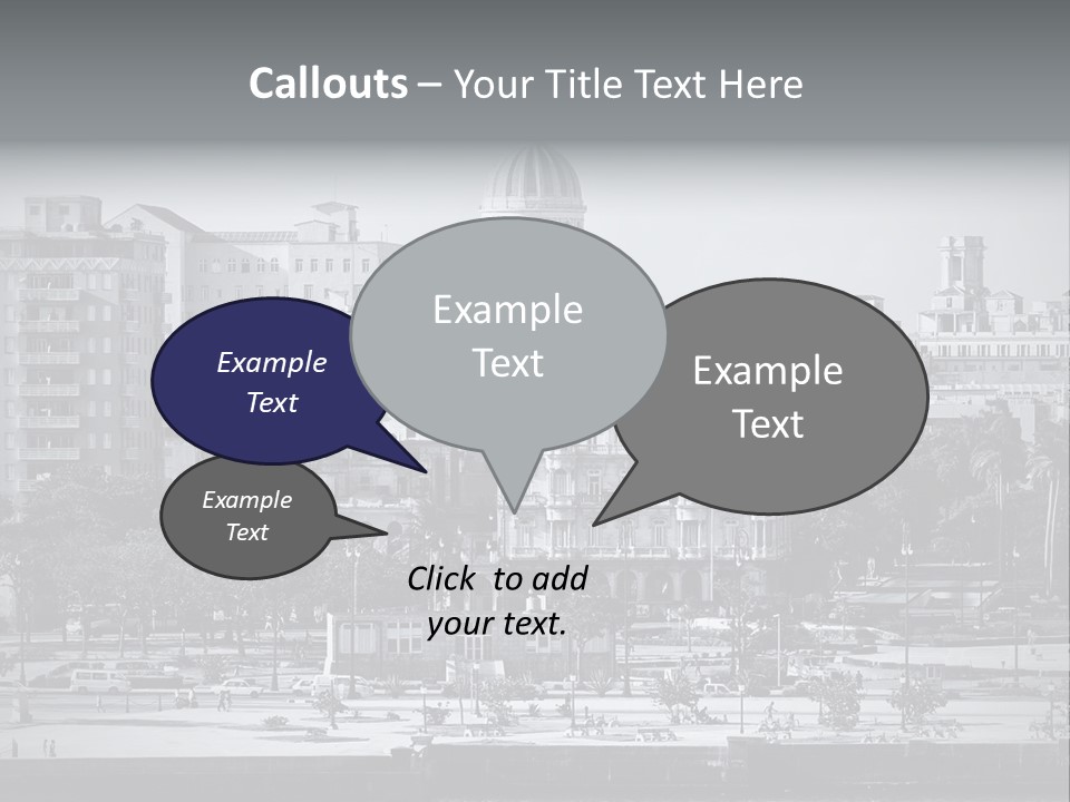 Grunge Landscape Aerial PowerPoint Template