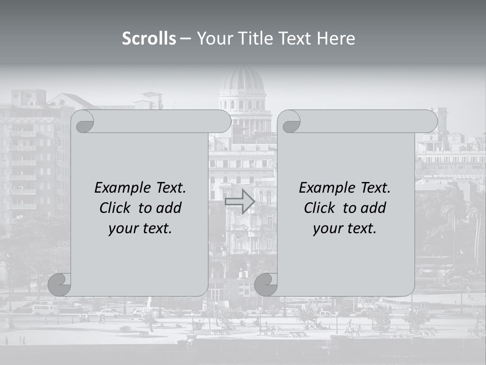 Grunge Landscape Aerial PowerPoint Template