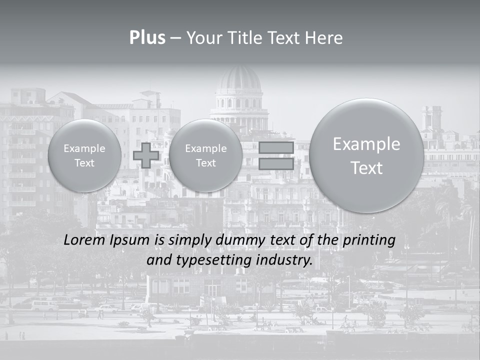Grunge Landscape Aerial PowerPoint Template