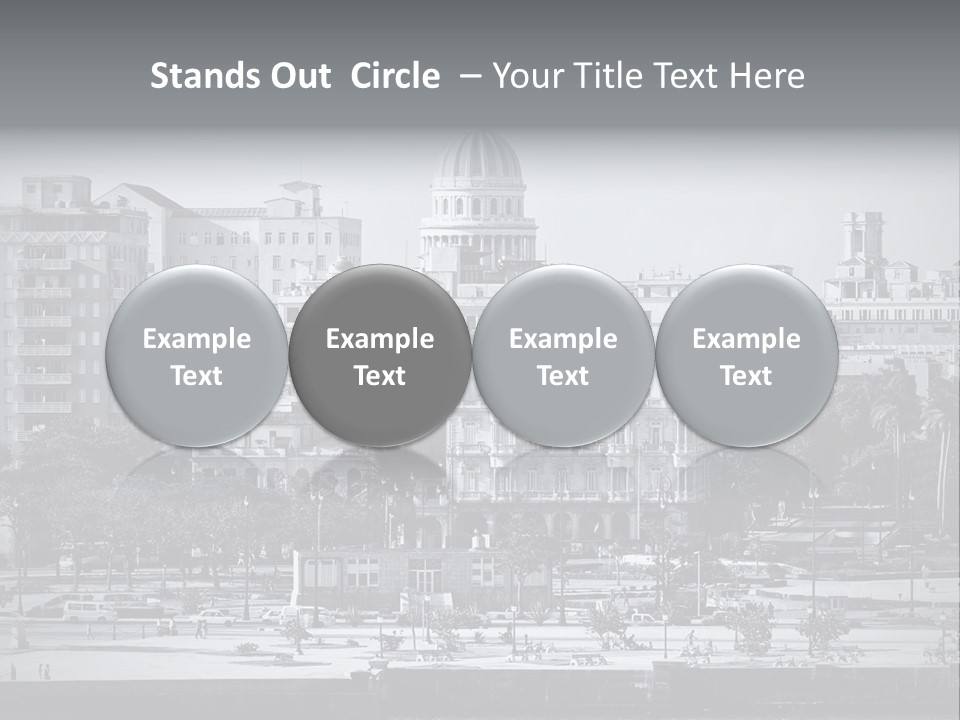 Grunge Landscape Aerial PowerPoint Template