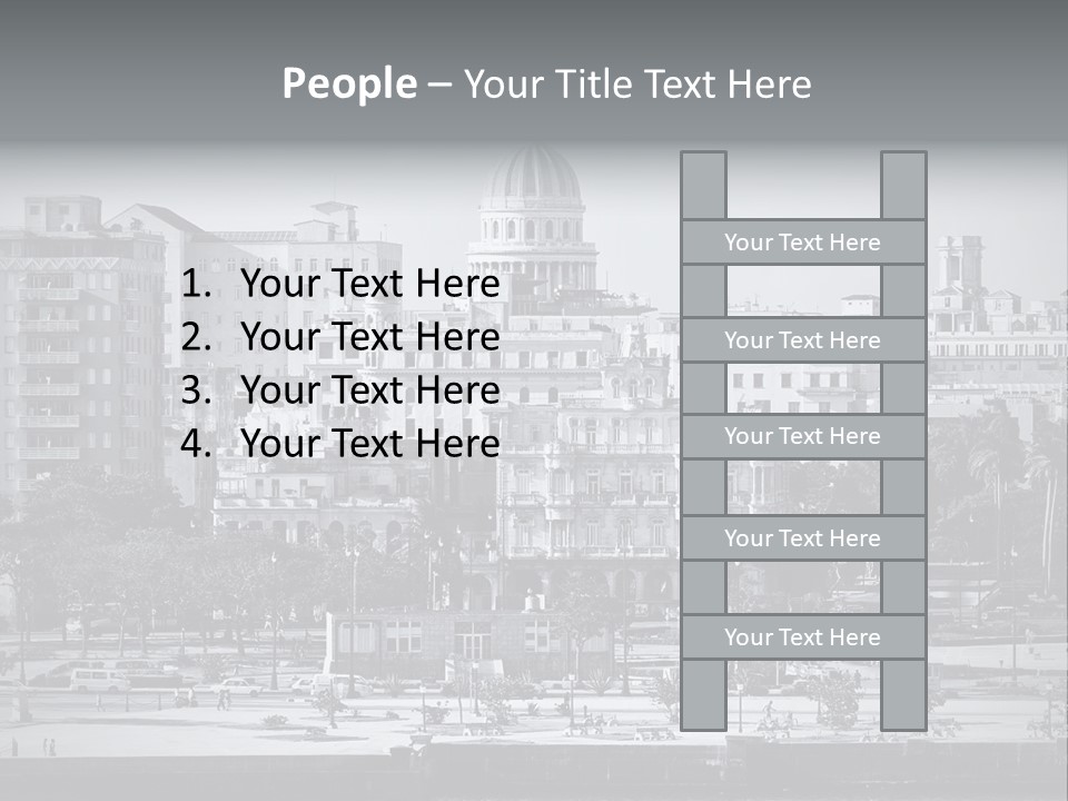 Grunge Landscape Aerial PowerPoint Template