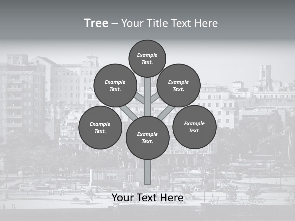 Grunge Landscape Aerial PowerPoint Template