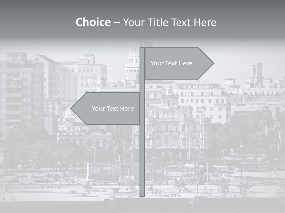 Grunge Landscape Aerial PowerPoint Template