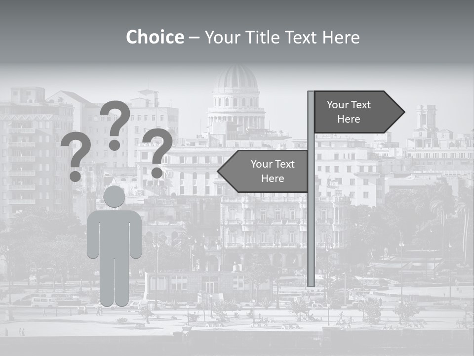 Grunge Landscape Aerial PowerPoint Template