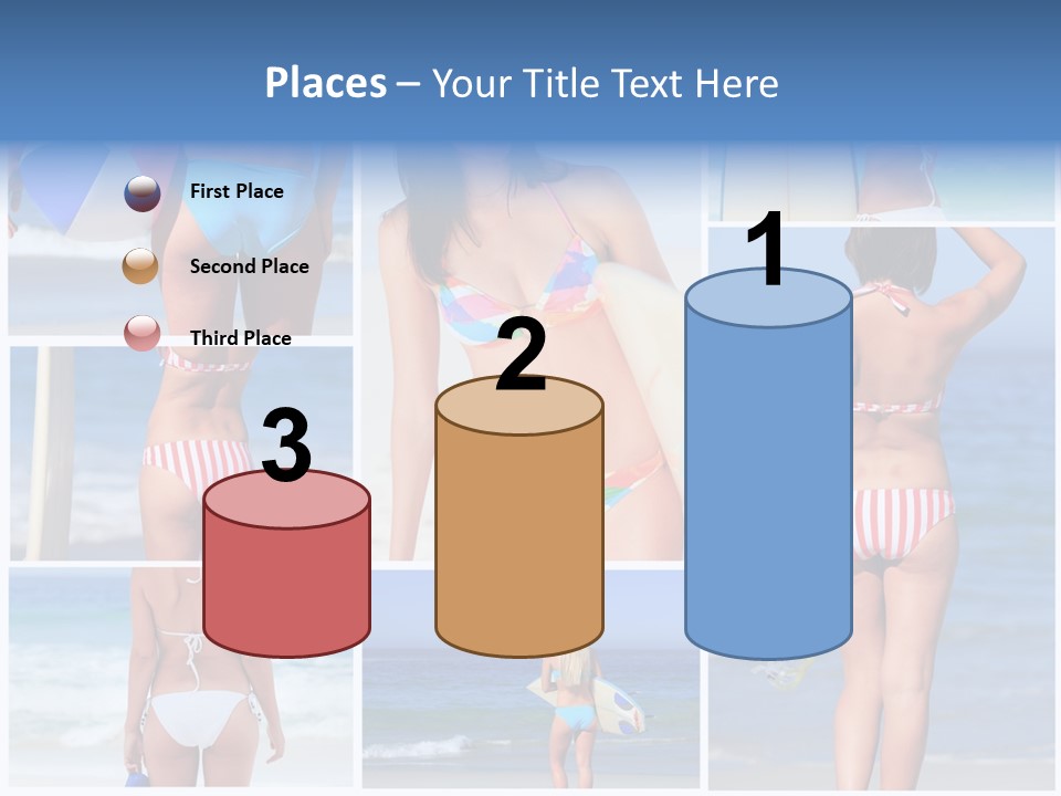 Surfboard Isolated Skin PowerPoint Template