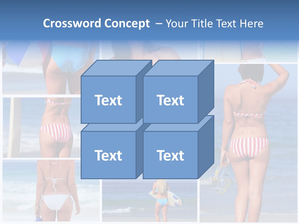 Surfboard Isolated Skin PowerPoint Template