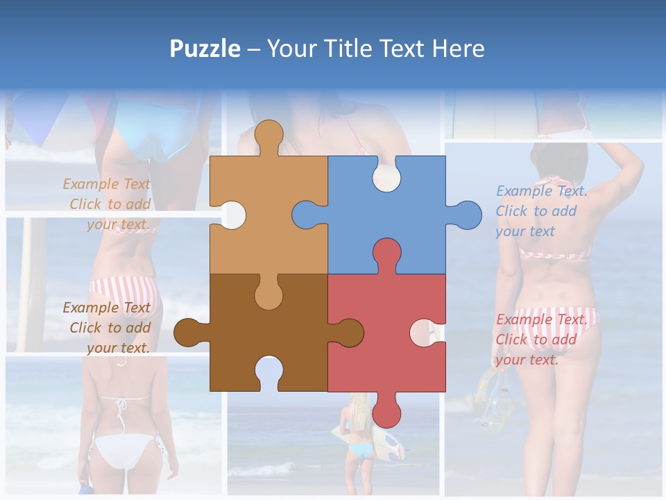 Surfboard Isolated Skin PowerPoint Template