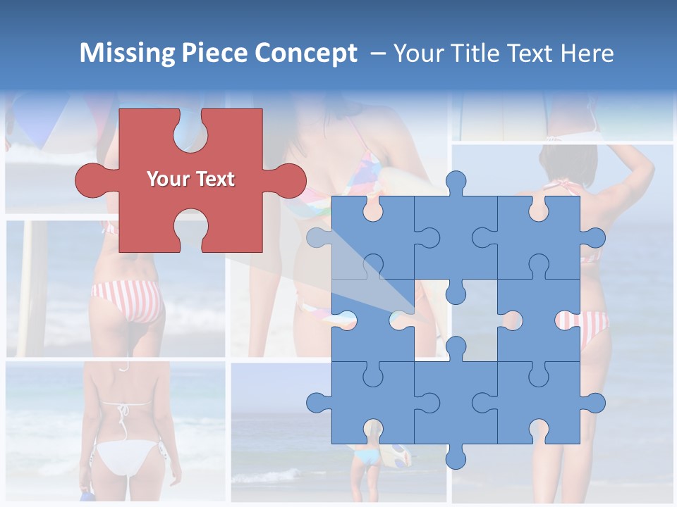 Surfboard Isolated Skin PowerPoint Template