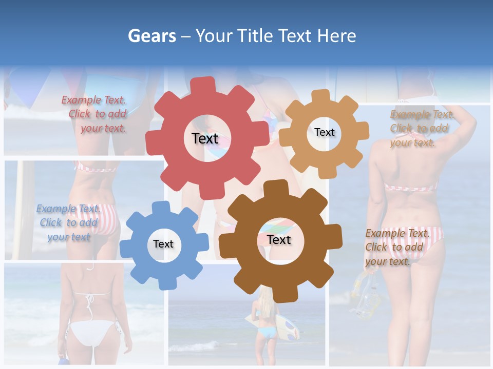 Surfboard Isolated Skin PowerPoint Template