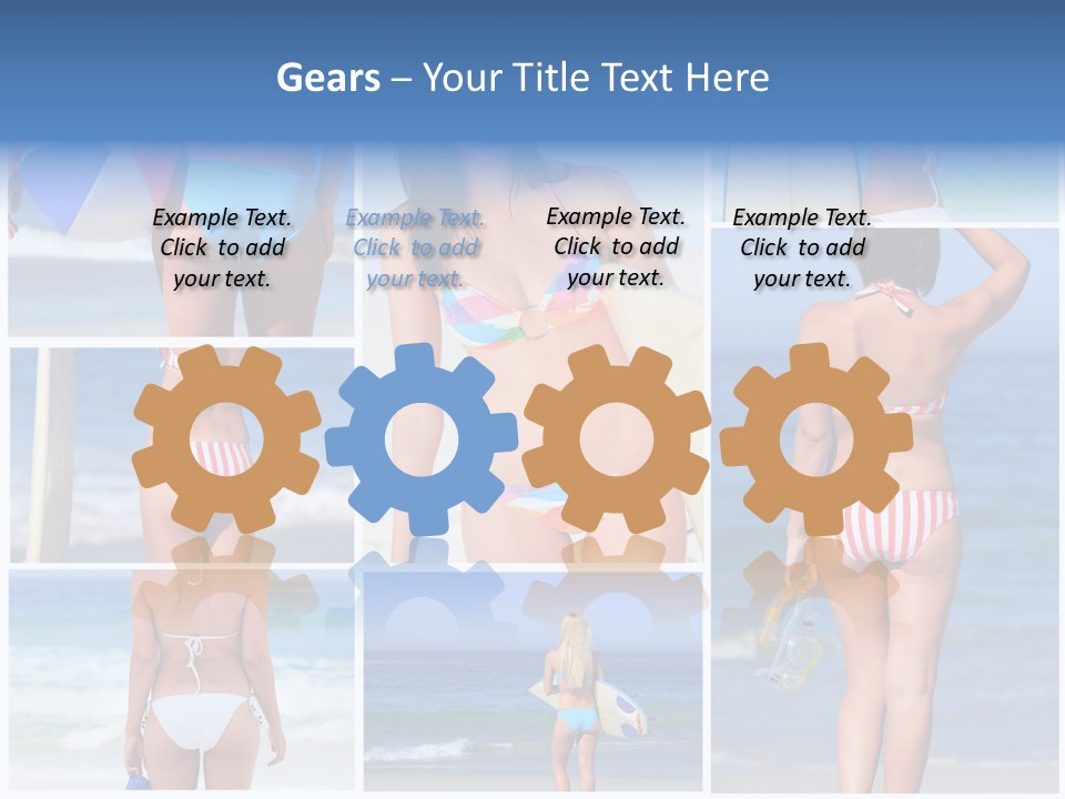 Surfboard Isolated Skin PowerPoint Template