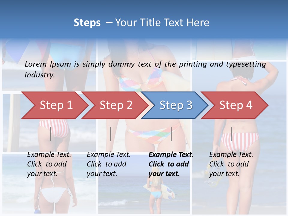 Surfboard Isolated Skin PowerPoint Template