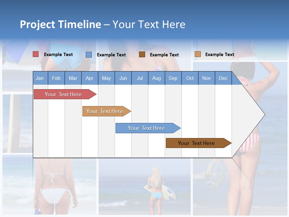 Surfboard Isolated Skin PowerPoint Template