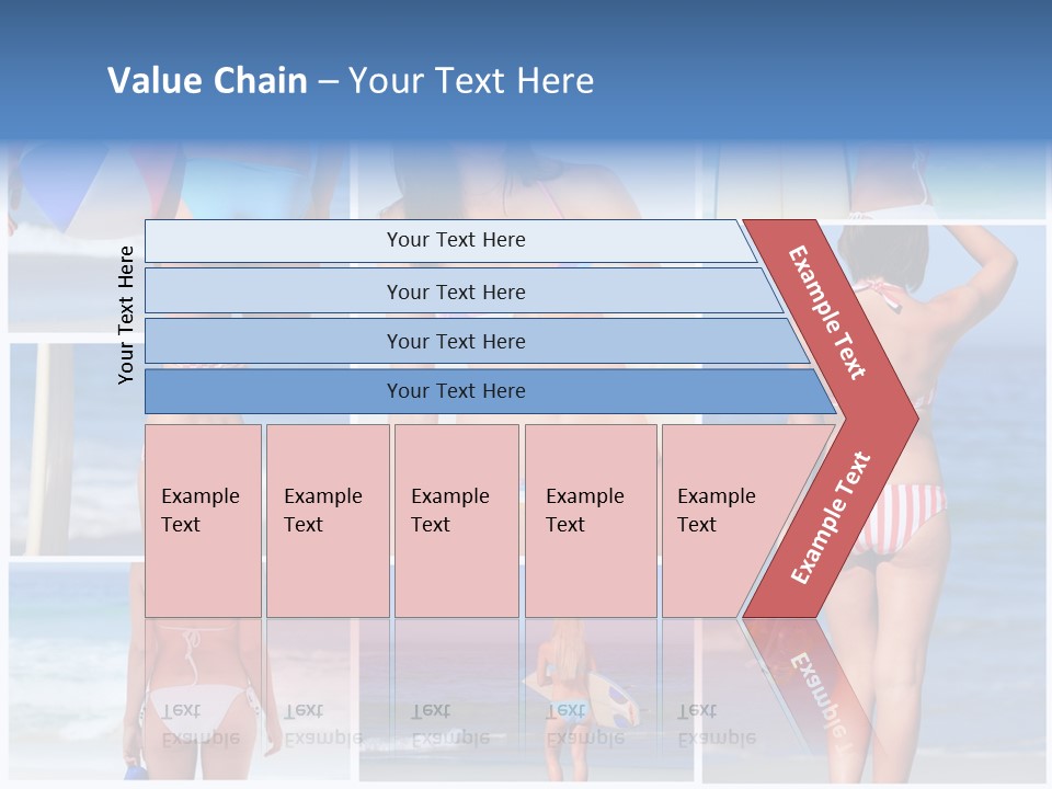 Surfboard Isolated Skin PowerPoint Template