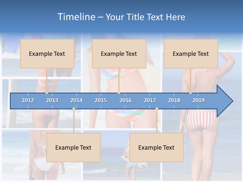 Surfboard Isolated Skin PowerPoint Template