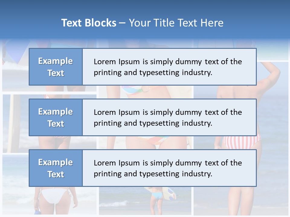 Surfboard Isolated Skin PowerPoint Template