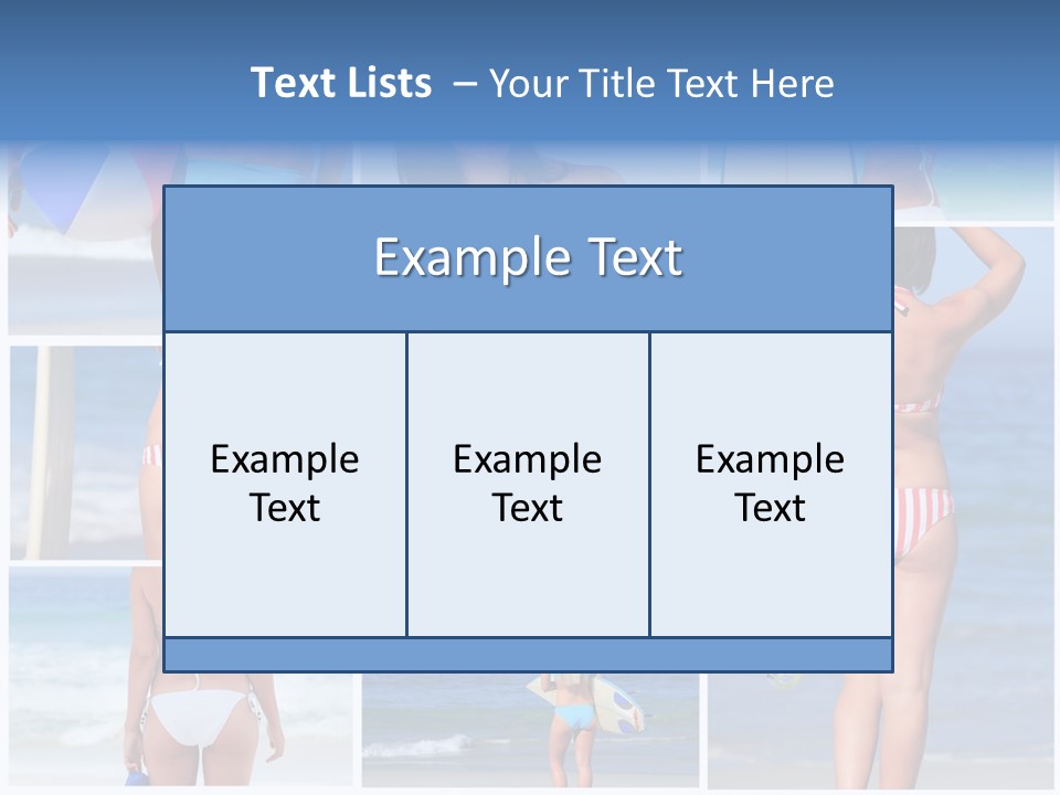 Surfboard Isolated Skin PowerPoint Template