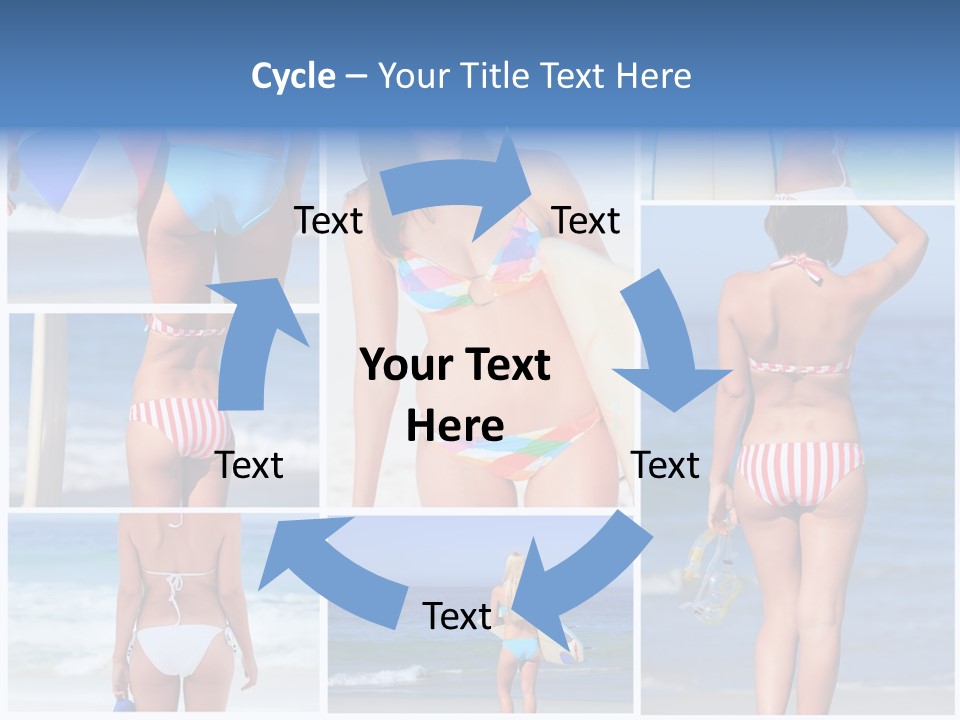 Surfboard Isolated Skin PowerPoint Template