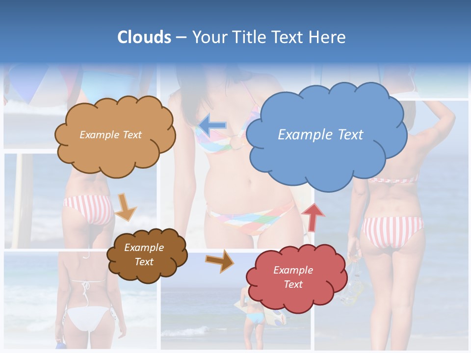 Surfboard Isolated Skin PowerPoint Template