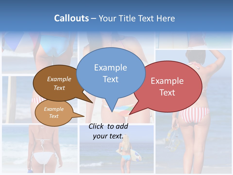 Surfboard Isolated Skin PowerPoint Template