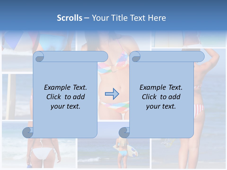 Surfboard Isolated Skin PowerPoint Template