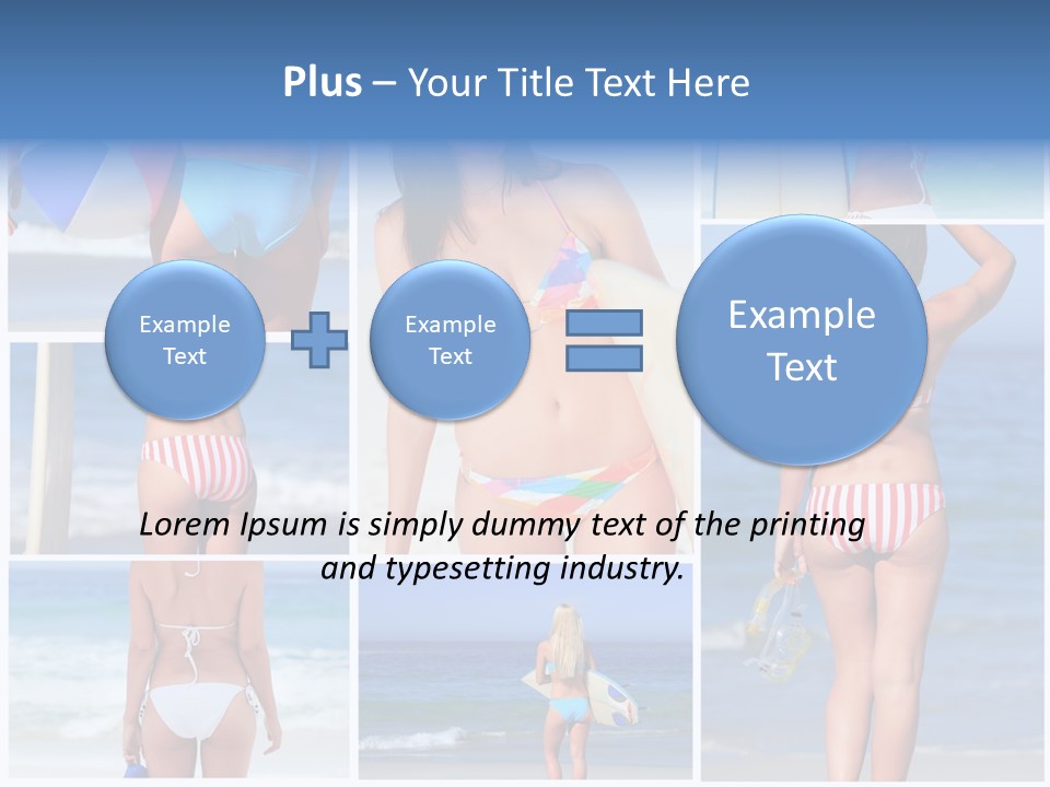 Surfboard Isolated Skin PowerPoint Template