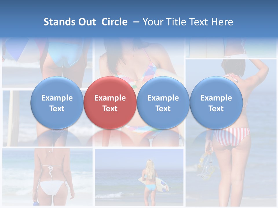 Surfboard Isolated Skin PowerPoint Template