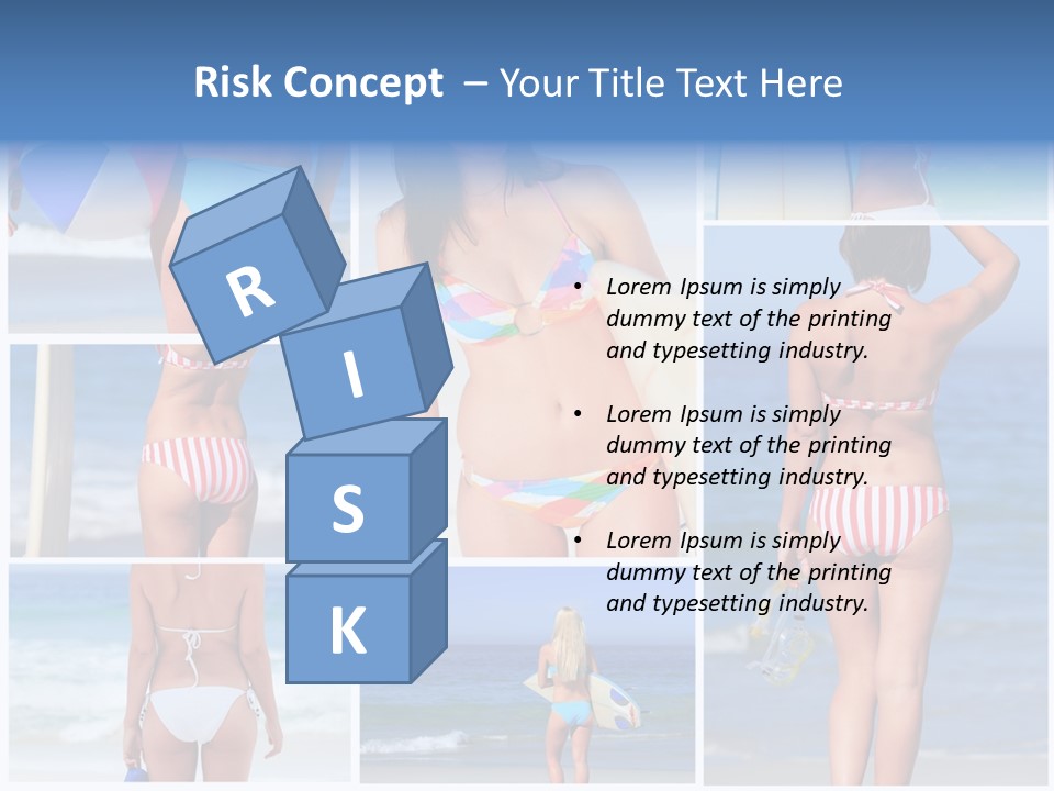 Surfboard Isolated Skin PowerPoint Template