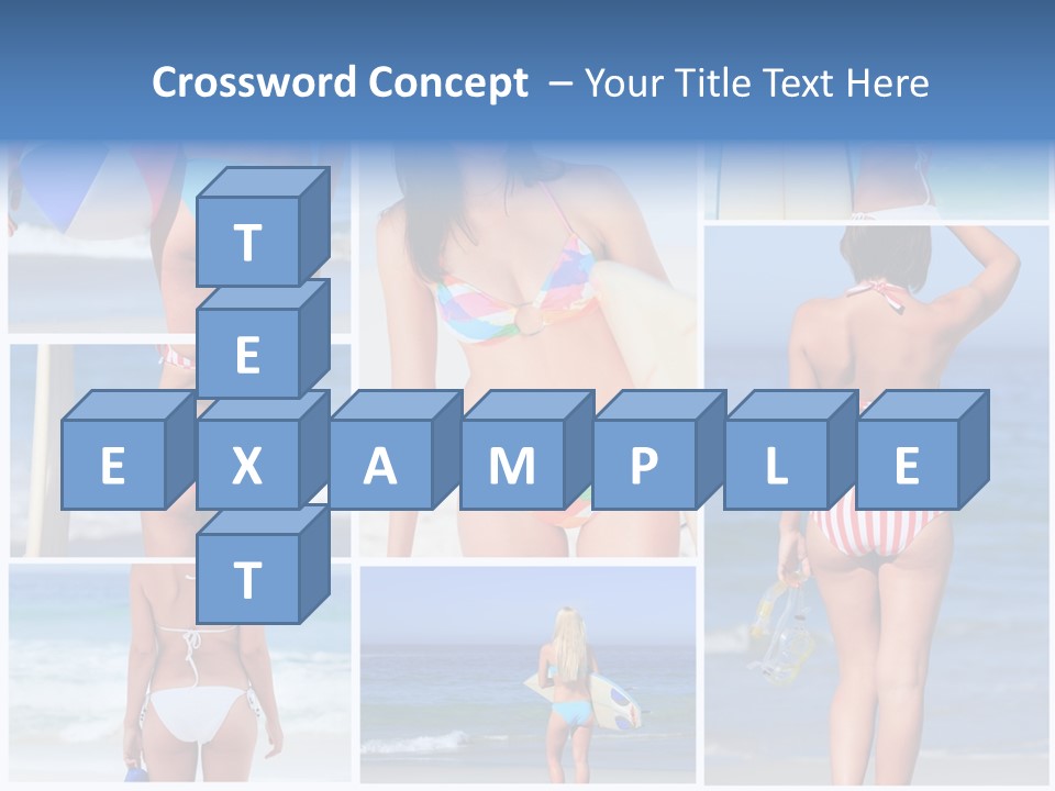 Surfboard Isolated Skin PowerPoint Template