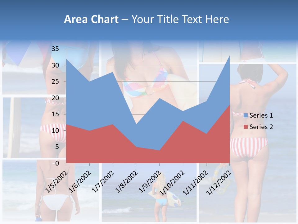 Surfboard Isolated Skin PowerPoint Template