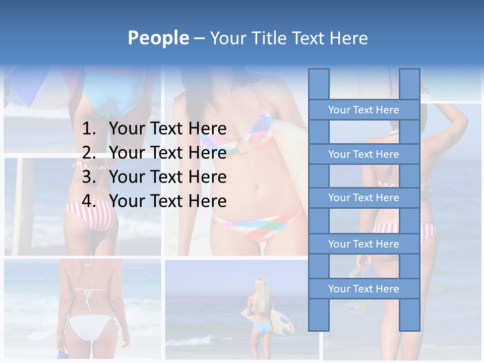 Surfboard Isolated Skin PowerPoint Template