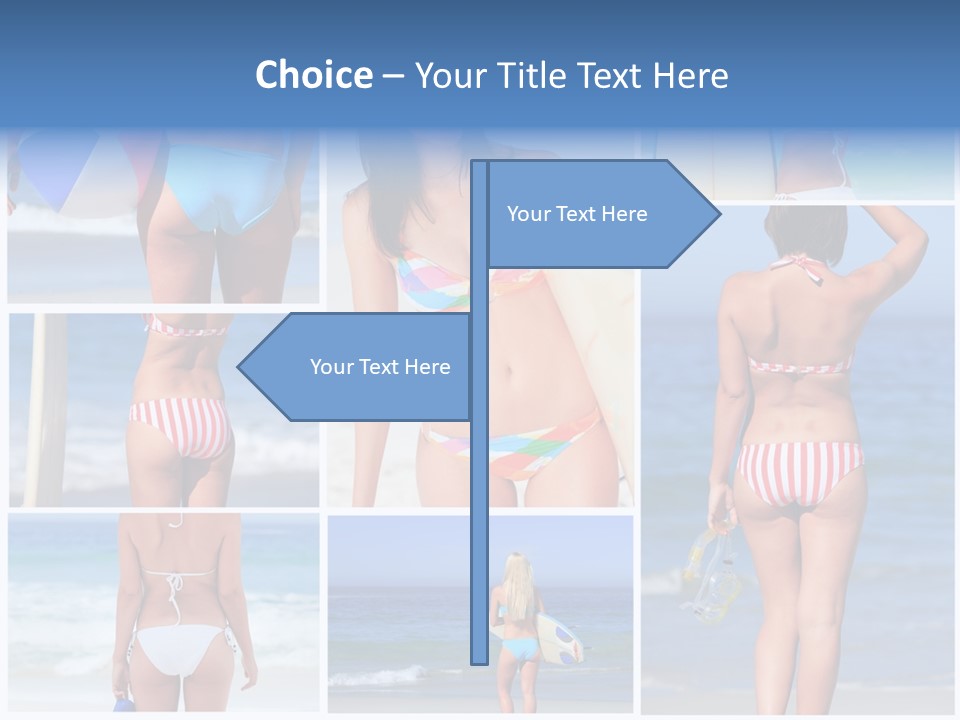 Surfboard Isolated Skin PowerPoint Template