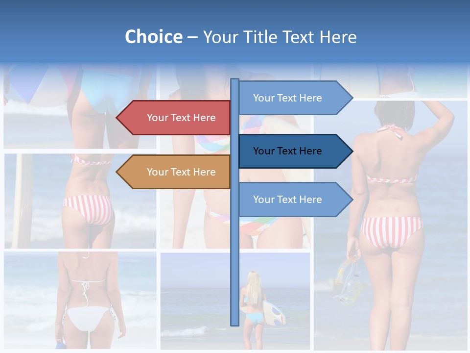 Surfboard Isolated Skin PowerPoint Template