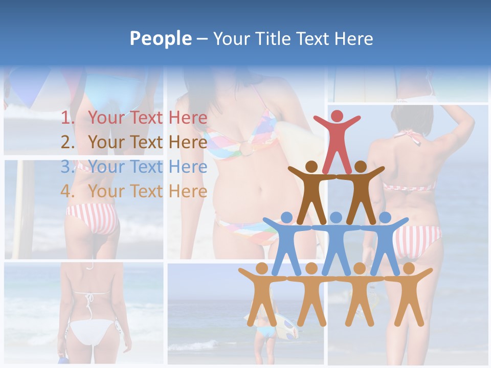 Surfboard Isolated Skin PowerPoint Template