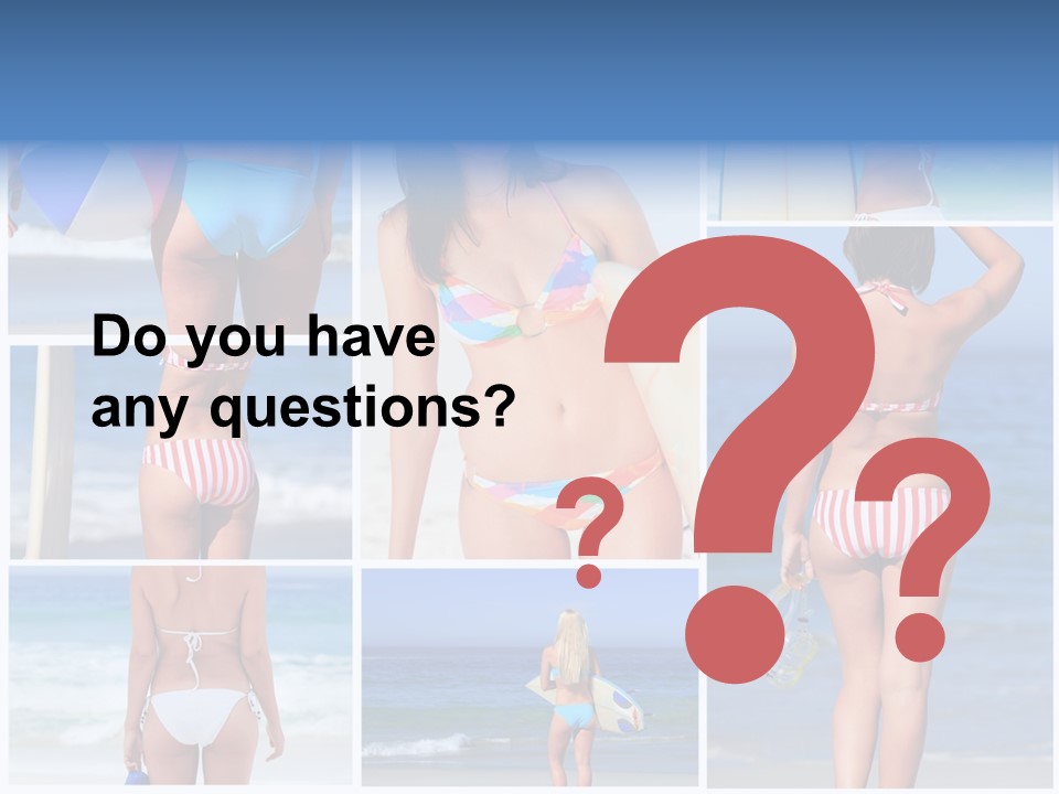 Surfboard Isolated Skin PowerPoint Template