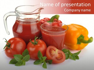 Tomato Fruit Nature PowerPoint Template