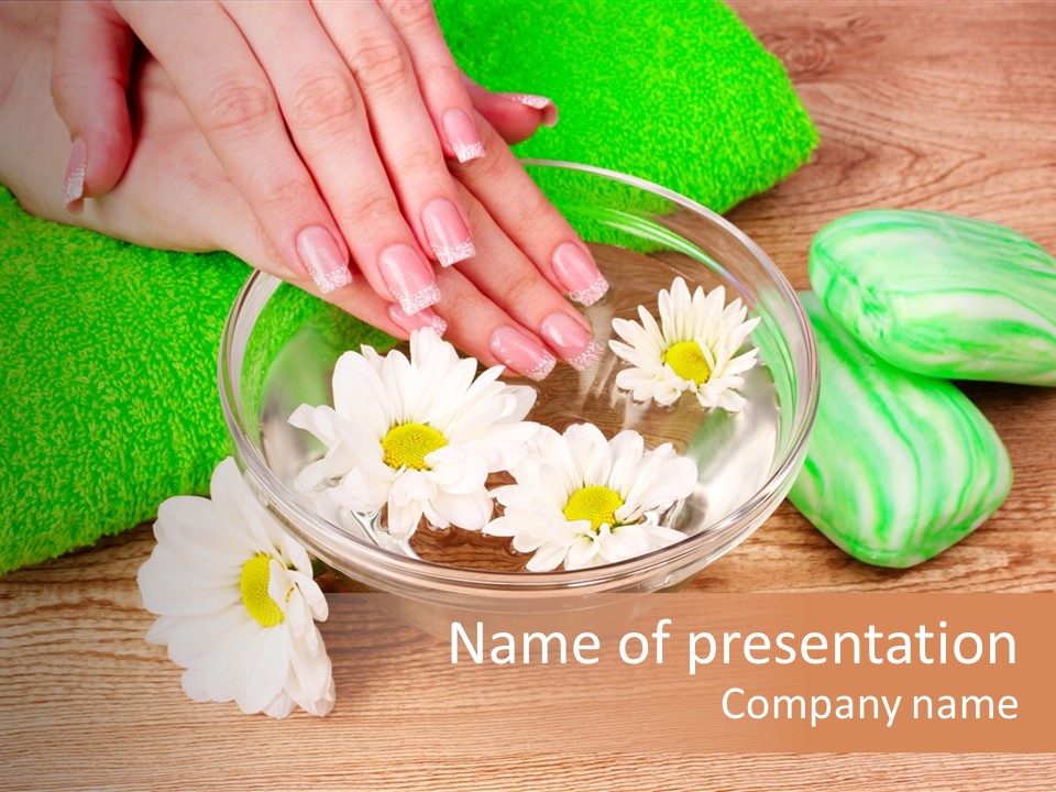 Camomile Spa Salon PowerPoint Template