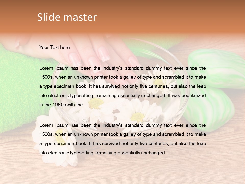 Camomile Spa Salon PowerPoint Template