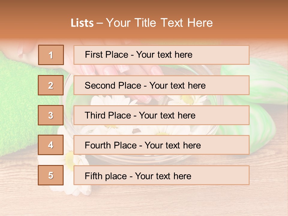 Camomile Spa Salon PowerPoint Template
