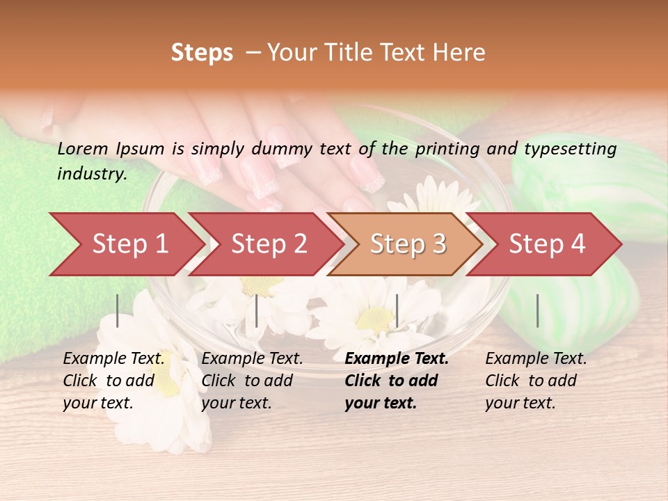 Camomile Spa Salon PowerPoint Template
